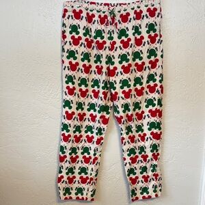 Adult Hanna Andersson Disney Mickey Mouse Holiday drawstring Pajama Bottoms L
